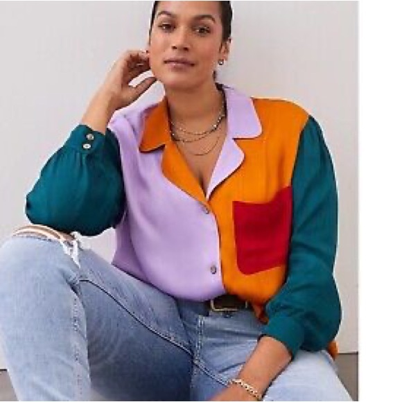 FARM Rio Multicolor Button-Up Blouse - Picture 4 of 5